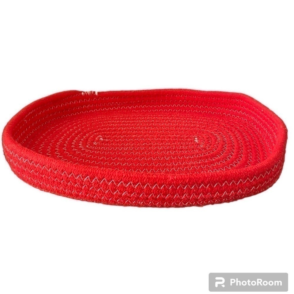 WOVEN RED BASKET